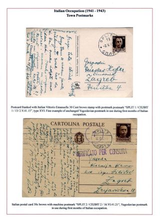 DALMAZIEN: POSTGESCHICHTE 1806-1960 – Blatt 56