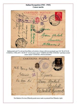 DALMAZIEN: POSTGESCHICHTE 1806-1960 – Blatt 58