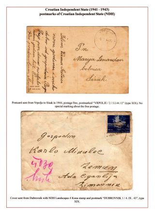 DALMAZIEN: POSTGESCHICHTE 1806-1960 – Blatt 63