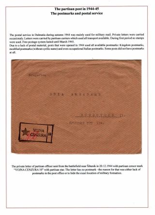 DALMAZIEN: POSTGESCHICHTE 1806-1960 – Blatt 69