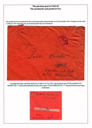 DALMAZIEN: POSTGESCHICHTE 1806-1960 – Blatt 70