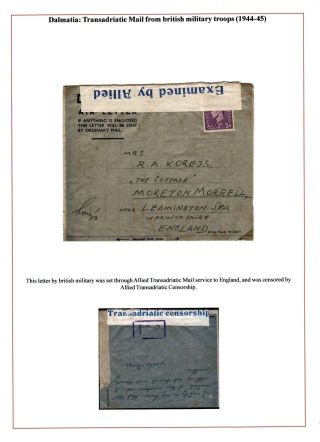 DALMAZIEN: POSTGESCHICHTE 1806-1960 – Blatt 75