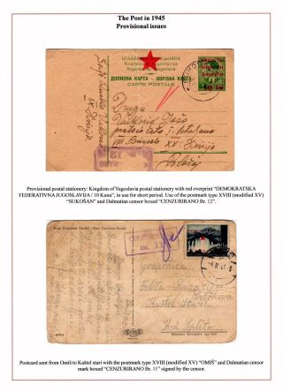 DALMAZIEN: POSTGESCHICHTE 1806-1960 – Blatt 76