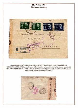 DALMAZIEN: POSTGESCHICHTE 1806-1960 – Blatt 77