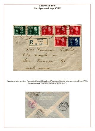 DALMAZIEN: POSTGESCHICHTE 1806-1960 – Blatt 79