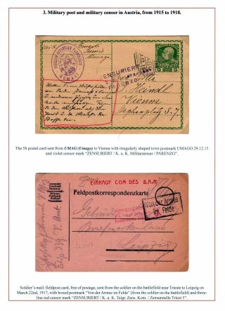 ISTRIEN: POSTGESCHICHTE 1830-1960 – Blatt 5