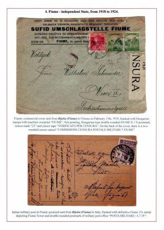ISTRIEN: POSTGESCHICHTE 1830-1960 – Blatt 6
