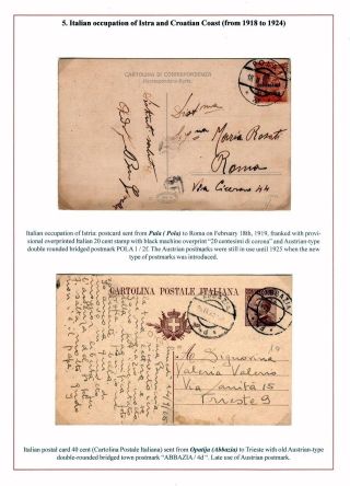 ISTRIEN: POSTGESCHICHTE 1830-1960 – Blatt 7