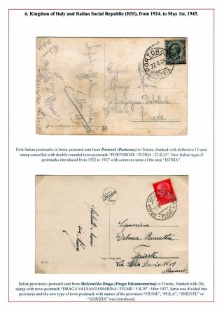ISTRIEN: POSTGESCHICHTE 1830-1960 – Blatt 8