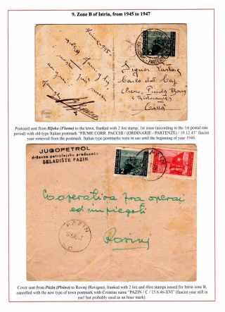 ISTRIEN: POSTGESCHICHTE 1830-1960 – Blatt 11