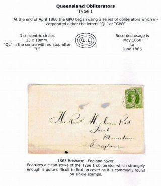 POSTAL HISTORY OF THE BRISBANE GPO 1840`s-1913 – sheet 4