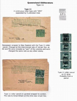 POSTAL HISTORY OF THE BRISBANE GPO 1840`s-1913 – sheet 10