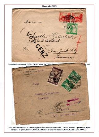 CROATIA - CENSORED MAIL – sheet 7