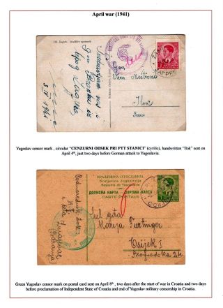 CROATIA - CENSORED MAIL – sheet 8