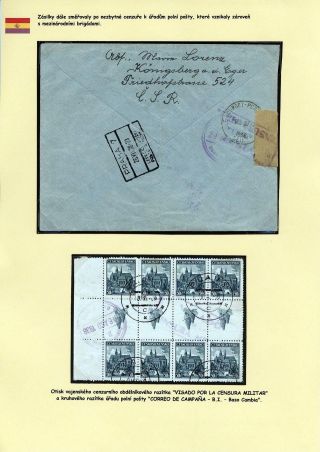 FILATELISTICKÉ ZAJÍMAVOSTI KORESPONDENCE ÚČASTNÍKŮ ŠPANĚLSKÉ OBČANSKÉ VÁLKY – list 4