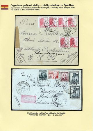 FILATELISTICKÉ ZAJÍMAVOSTI KORESPONDENCE ÚČASTNÍKŮ ŠPANĚLSKÉ OBČANSKÉ VÁLKY – list 5