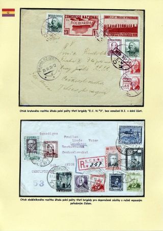 FILATELISTICKÉ ZAJÍMAVOSTI KORESPONDENCE ÚČASTNÍKŮ ŠPANĚLSKÉ OBČANSKÉ VÁLKY – list 6