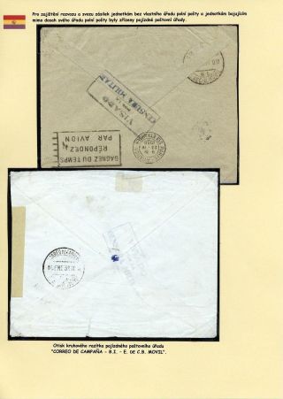 FILATELISTICKÉ ZAJÍMAVOSTI KORESPONDENCE ÚČASTNÍKŮ ŠPANĚLSKÉ OBČANSKÉ VÁLKY – list 7
