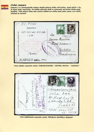 FILATELISTICKÉ ZAJÍMAVOSTI KORESPONDENCE ÚČASTNÍKŮ ŠPANĚLSKÉ OBČANSKÉ VÁLKY – list 8