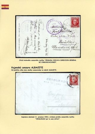 FILATELISTICKÉ ZAJÍMAVOSTI KORESPONDENCE ÚČASTNÍKŮ ŠPANĚLSKÉ OBČANSKÉ VÁLKY – list 9