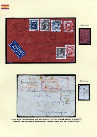 FILATELISTICKÉ ZAJÍMAVOSTI KORESPONDENCE ÚČASTNÍKŮ ŠPANĚLSKÉ OBČANSKÉ VÁLKY – list 13