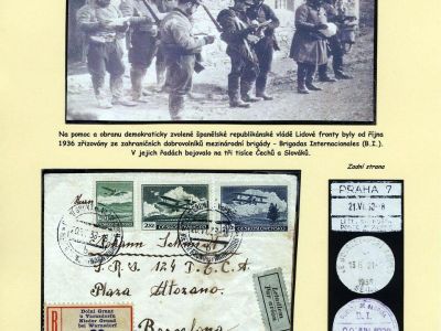 PHILATELIC ATTRACTIONS  OF CORRESPONDENCE OF THE SPANISH CIVIL WAR PARTICIPANTS