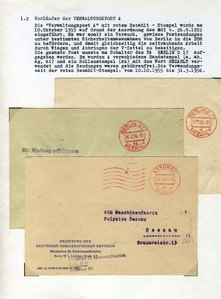 DIE BEZIRKSAUSGABEN DES ZENTRALEN KURIERDIENSTES DER DDR – Blatt 4