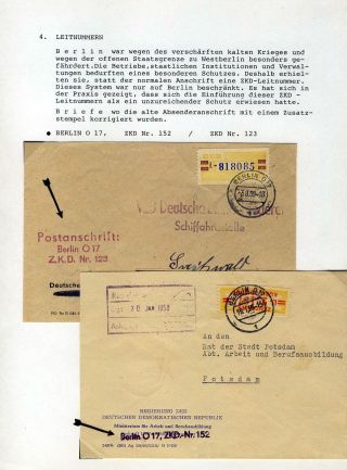 REGIONAL ISSUES FOR THE CENTRAL COURIER SERVICE IN GDR – sheet 21