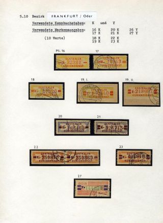 DIE BEZIRKSAUSGABEN DES ZENTRALEN KURIERDIENSTES DER DDR – Blatt 77