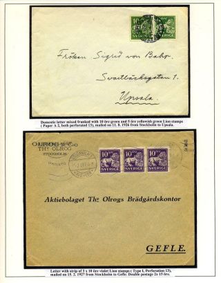 DIE SCHWEDISCHE ROLLEN-DAUERMARKEN 1920-1936 – Blatt 10