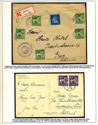 DIE SCHWEDISCHE ROLLEN-DAUERMARKEN 1920-1936 – Blatt 12