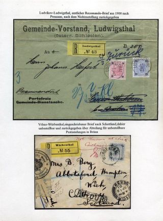 AUSTRIAN SILESIA – POSTAL HISTORY 1900-1920 – sheet 3
