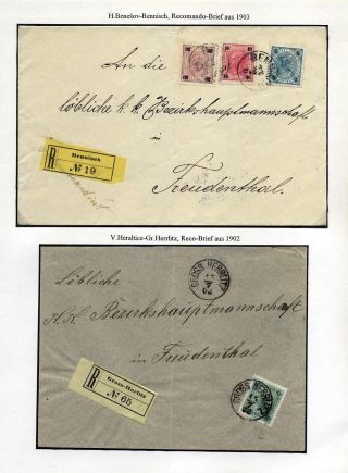 AUSTRIAN SILESIA – POSTAL HISTORY 1900-1920 – sheet 6