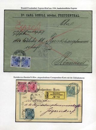 AUSTRIAN SILESIA – POSTAL HISTORY 1900-1920 – sheet 7