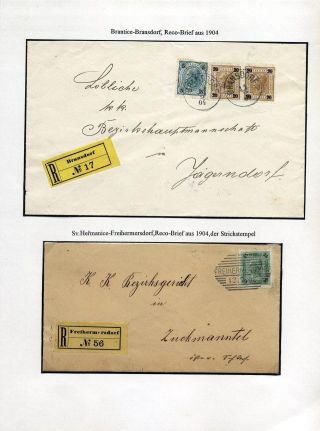 AUSTRIAN SILESIA – POSTAL HISTORY 1900-1920 – sheet 9