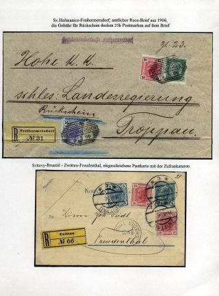 AUSTRIAN SILESIA – POSTAL HISTORY 1900-1920 – sheet 10