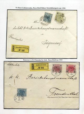 AUSTRIAN SILESIA – POSTAL HISTORY 1900-1920 – sheet 11