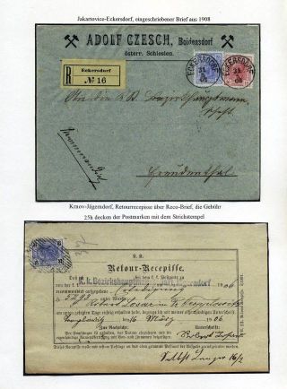 AUSTRIAN SILESIA – POSTAL HISTORY 1900-1920 – sheet 15