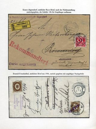 AUSTRIAN SILESIA – POSTAL HISTORY 1900-1920 – sheet 16