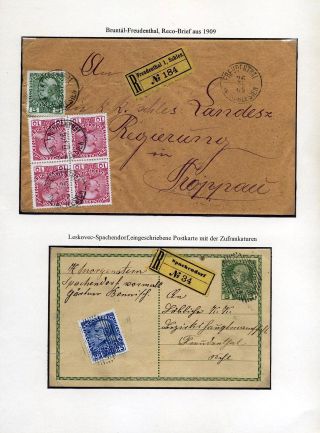ÖSTERREICHISCHES SCHLESIEN - POSTGESCHICHTE 1900-1920 – Blatt 18