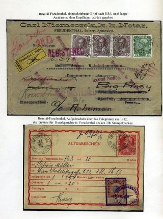 ÖSTERREICHISCHES SCHLESIEN - POSTGESCHICHTE 1900-1920 – Blatt 21
