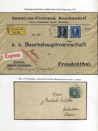 ÖSTERREICHISCHES SCHLESIEN - POSTGESCHICHTE 1900-1920 – Blatt 22