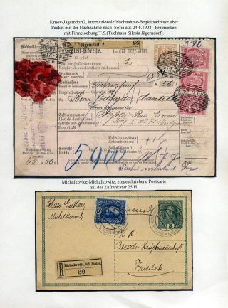 ÖSTERREICHISCHES SCHLESIEN - POSTGESCHICHTE 1900-1920 – Blatt 24