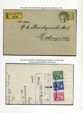 ÖSTERREICHISCHES SCHLESIEN - POSTGESCHICHTE 1900-1920 – Blatt 25
