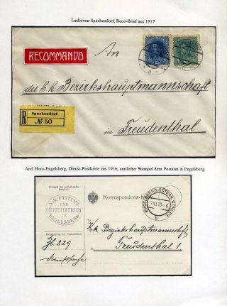 ÖSTERREICHISCHES SCHLESIEN - POSTGESCHICHTE 1900-1920 – Blatt 26