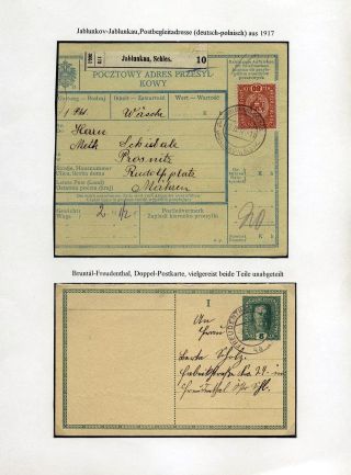 ÖSTERREICHISCHES SCHLESIEN - POSTGESCHICHTE 1900-1920 – Blatt 28