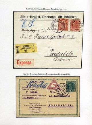 ÖSTERREICHISCHES SCHLESIEN - POSTGESCHICHTE 1900-1920 – Blatt 30