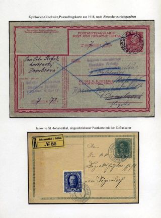 ÖSTERREICHISCHES SCHLESIEN - POSTGESCHICHTE 1900-1920 – Blatt 31
