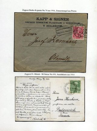 RAKOUSKÉ SLEZSKO - POŠTOVNICTVÍ 1900-1920 – list 38