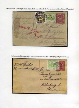 RAKOUSKÉ SLEZSKO - POŠTOVNICTVÍ 1900-1920 – list 53